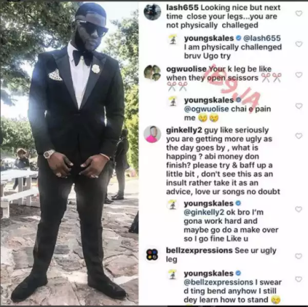 "I Am Physically Challenged" - Skales Reacts As Fans Severely Body-Shame Him